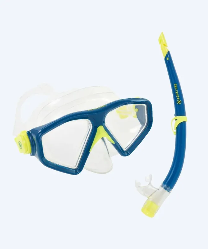 Bestseller Aqualung Combo Schnorchelset für Erwachsene - Saturn - Blau/Gelb