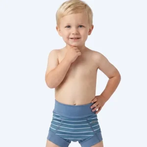 Aktuell Watery Schwimmwindelhosen für Kinder - Neoprene Swim Nappy - Nordic Blue Stripes