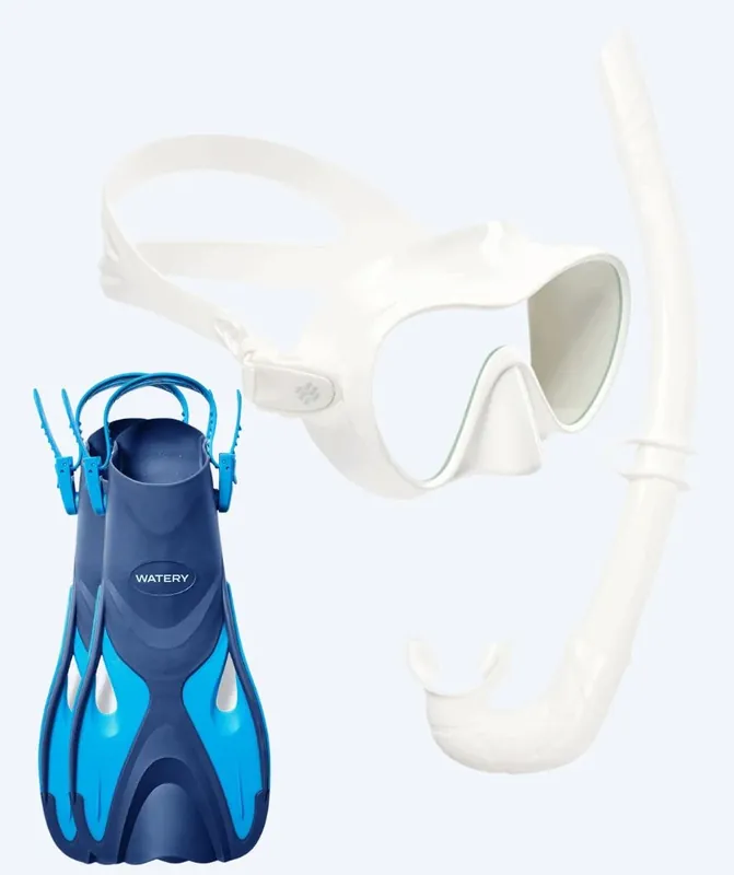 Online Kaufen Watery Schnorchelset für Erwachsene - Fisher/Cliff - Blau/Weiß