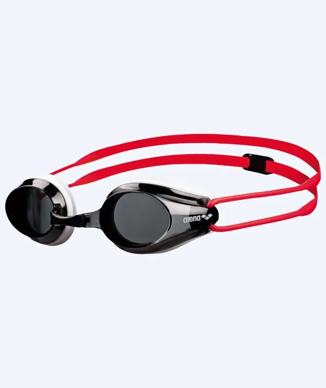 Jetzt Kaufen Arena Wettkampf Schwimmbrille für Kinder (6-12) - Tracks - Weiß (Smoke Scheiben)