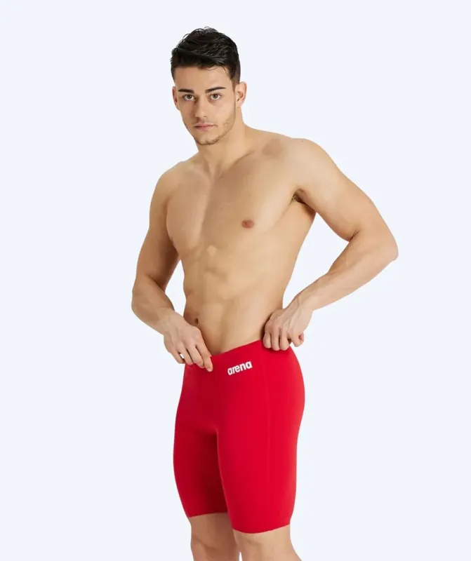 Arena lange Badehose für Herren - Team Swim Solid - Rot Direkt Vom Hersteller