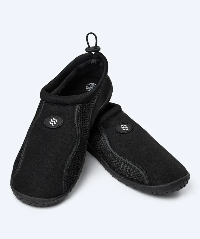 Watery Schwimmschuhe für Erwachsene - Spinner - Schwarz Sonderangebot