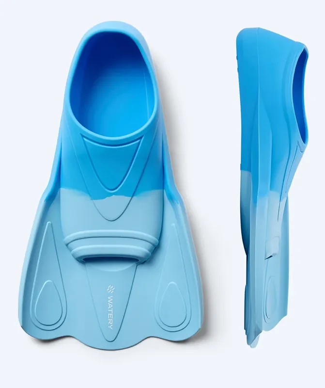 Neu Watery Schwimmflossen für Kinder - Leander - Blau