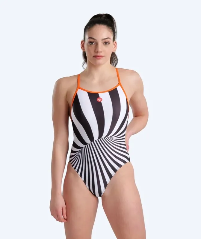 Bestpreis Arena Badeanzug für Damen - Crazy - Schwarz/Weiß