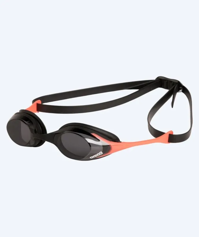 Heißes Angebot Arena Schwimmbrille - Cobra SWIPE Smoke - Schwarz/Koralle