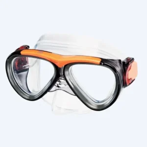 Primotec Tauchmaske mit Sehstärke für Kinder - M59 (-1.0 – -8.0) und (+1.0 – +4.0) - Schwarz/Orange Nur Für Kurze Zeit