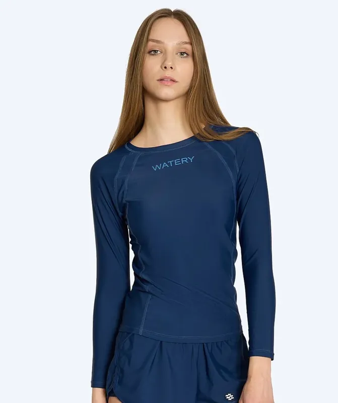 Watery UV Shirt für Damen - Remington Langarm Rashguard - Dunkelblau Beliebt
