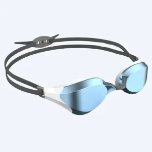 Zertifiziert Watery Elite Schwimmbrillen - Rattle Pro Mirror - Weiß/Grau