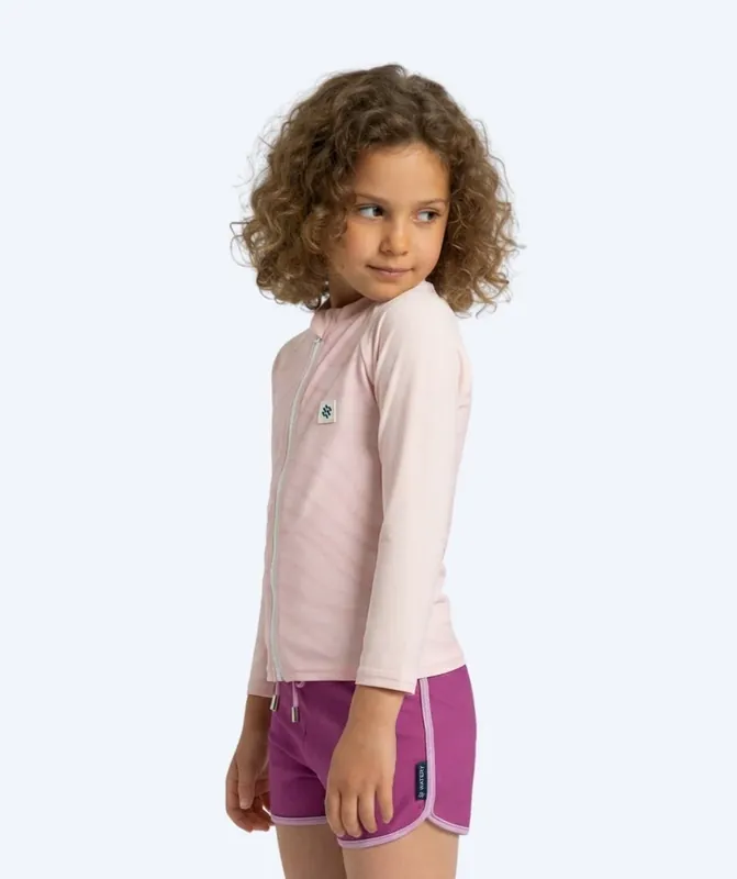 Watery UV Shirt für Kinder - Fjord Langarm Rashguard - Rosa Finale Aktion