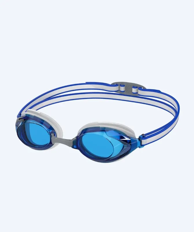 Markenprodukt Speedo Wettkampf Schwimmbrille für Kinder (6-14) - Vanquisher 3.0 - Grau/Blau