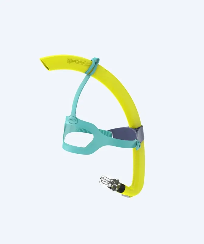 Speedo Mittelschnorchel für Junioren - Bullet Head - Gelb/Türkis Markenware