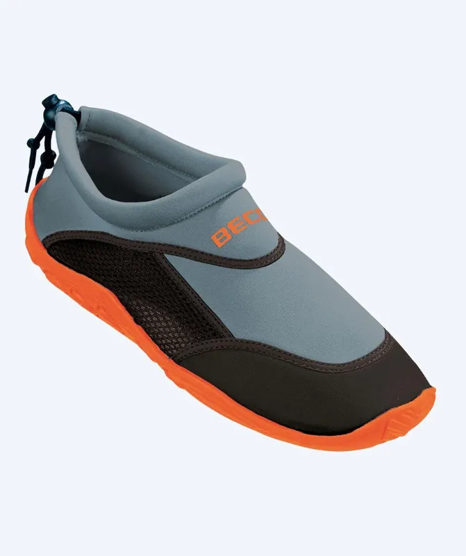 Beco Neoprenschuhe für Erwachsene - Grau/Orange Letzte Chance