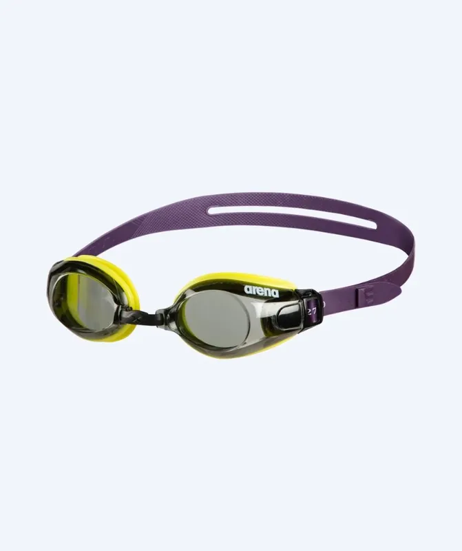 Arena Schwimmbrille für Freizeitschwimmer - Zoom X-Fit - Gelb (Smoke Scheiben) Preis Gesenkt