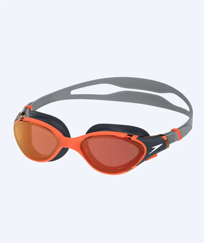 Speedo Schwimmbrille für Freizeitschwimmer - Biofuse 2.0 - Schwarz/Orange (Limited 2026) Neuheit