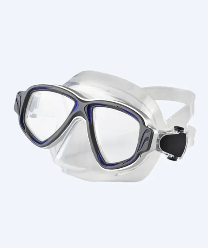 Echt Primotec Tauchmaske mit Sehstärke - M200 (+1.0 – -8.0) - Schwarz/Blau