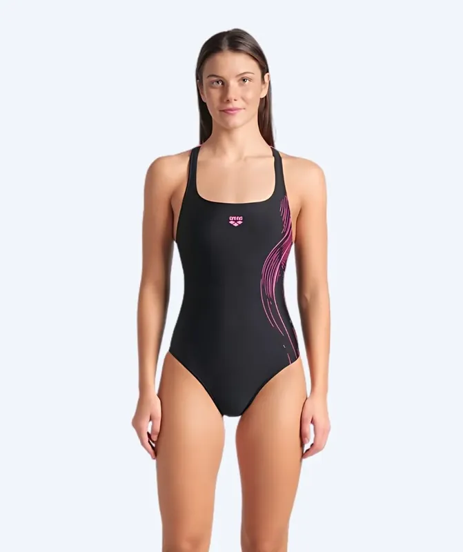 Letzte Chance Arena Badeanzug für Damen - Scratch Control Pro - Schwarz/Rosa