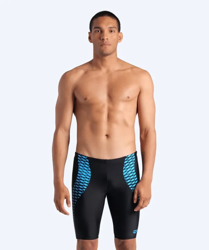Arena lange Badehose für Herren - Openings - Schwarz/Hellblau Online Kaufen