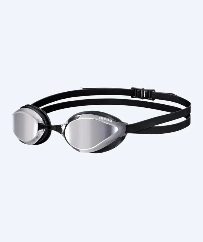 Nur Für Kurze Zeit Arena Elite Schwimmbrillen - Python - Schwarz/Silber (Mirror Scheiben)