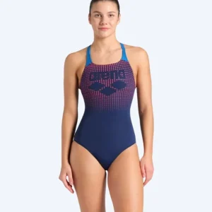 Arena Badeanzug für Damen - Foggy Dots - Dunkelblau Sale