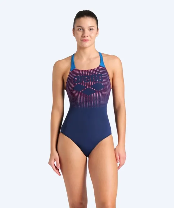 Arena Badeanzug für Damen - Foggy Dots - Dunkelblau Sale
