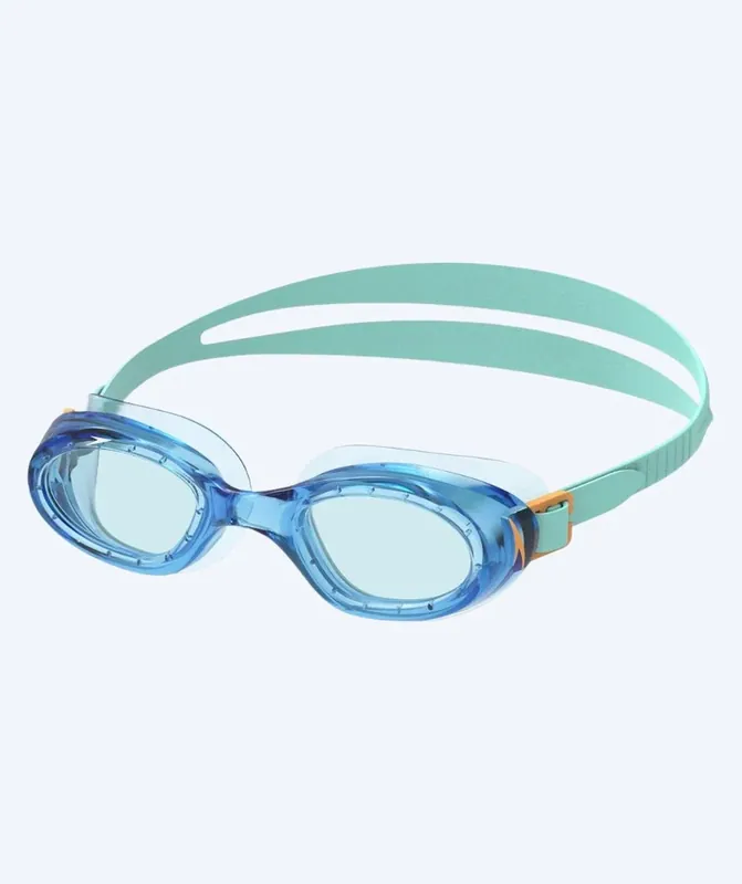 Speedo Schwimmbrille für Kinder (6-16) - Futura Hydrospex - Türkis/Blau Meistverkauft