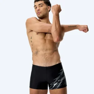 Aktuell Speedo Aquashorts für Herren - Medley Logo - Schwarz/Hellgrau