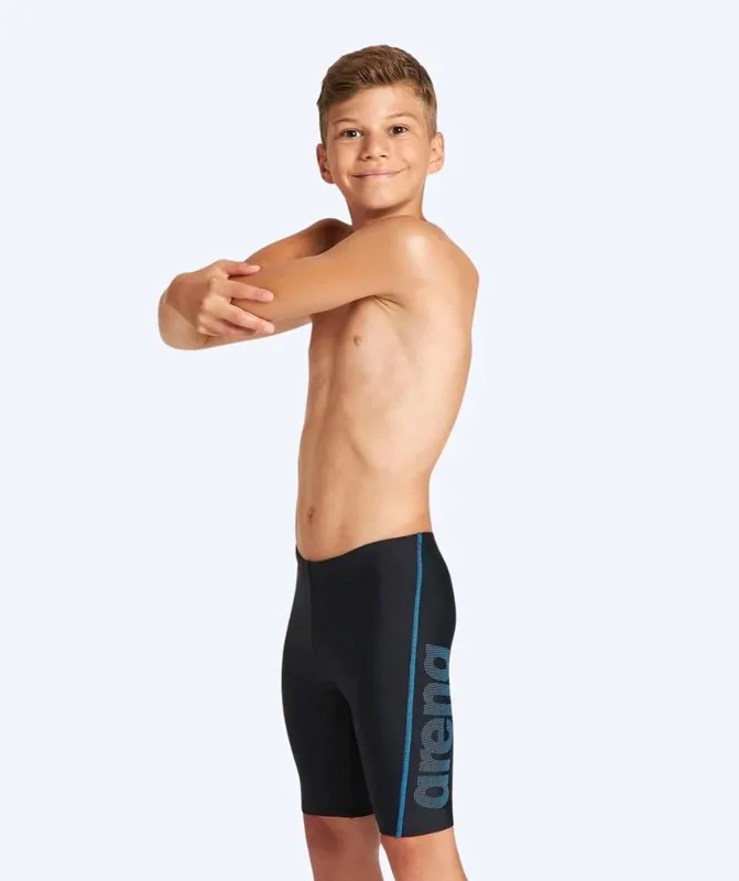 Arena lange Badehose für Jungen - Logo - Schwarz/Blau Nur Für Kurze Zeit