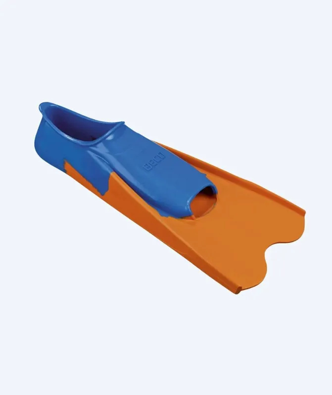 Beco Schwimmflossen - Rubber Short Fins - Orange/Blau Begrenztes Angebot