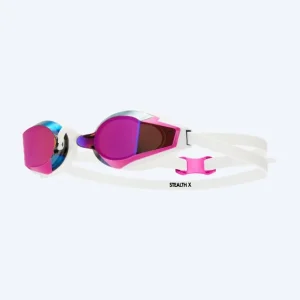 Abverkauf TYR Schwimmbrille - Stealth X Mirrored - Weiß/Rosa