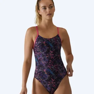 Echt TYR Badeanzug für Damen - Stipple - Rosa/Lila