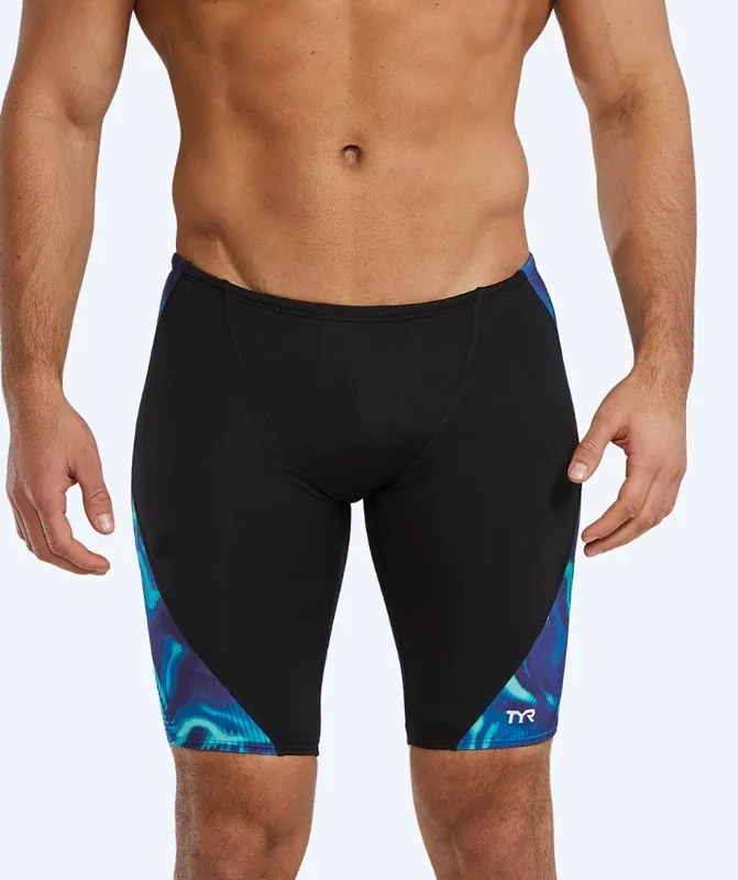 TYR lange Badehose für Herren - Waveform - Schwarz/Blau Top-Seller