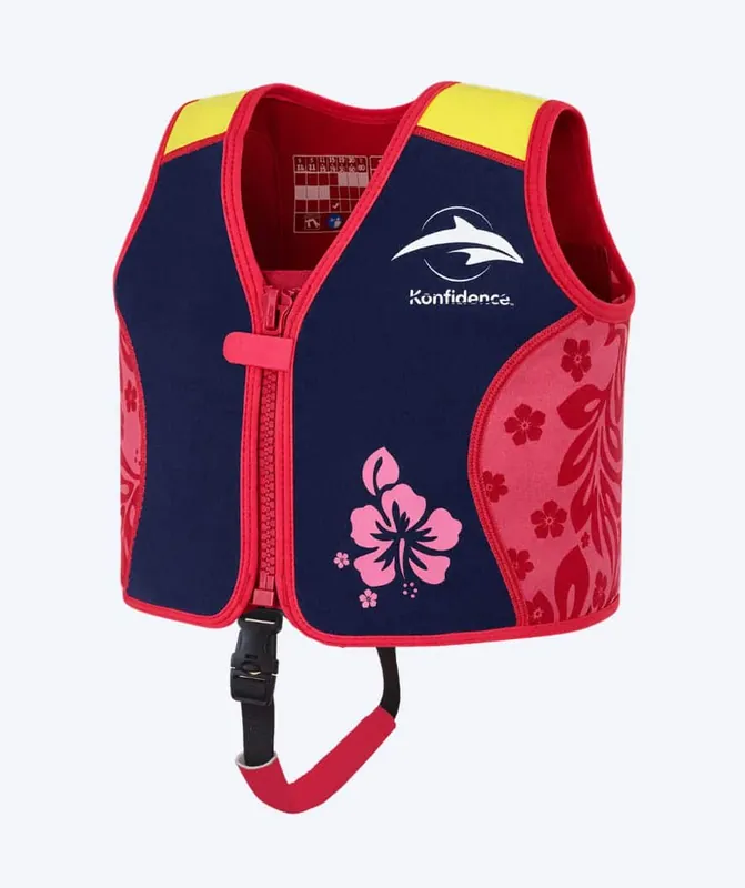 Expressversand Konfidence Schwimmweste für Kinder (2-12) - Original - Dunkelblau/Rot
