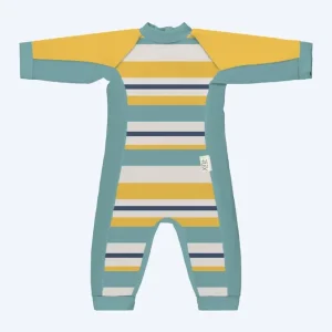 Konfidence Neoprenanzug für Babys - SplashyTM - Blau/Gelb Sonderangebot