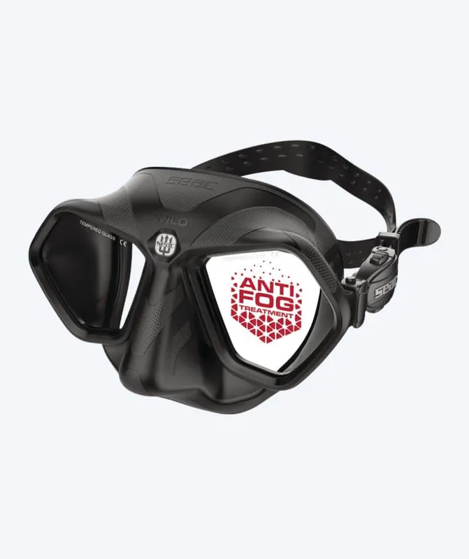 SEAC Tauchmaske für Erwachsene - Wild - Schwarz Neu Im Sortiment