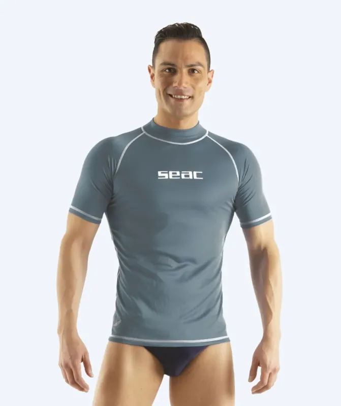 Bestseller SEAC UV Shirt für Herren - T-Sun Short - Grau/Weiß