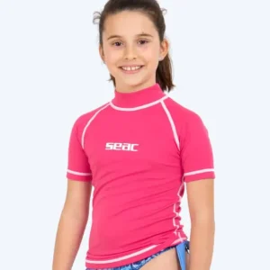 SEAC UV Shirt für Kinder - T-Sun Short - Rosa/Weiß Rabatt