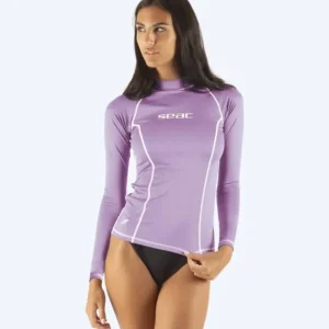SEAC UV Shirt für Damen - T-Sun Long - Lila/Weiß Sichere Zahlung