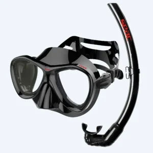 SEAC Combo Schnorchelset für Erwachsene - Cove - Schwarz Saisonangebot