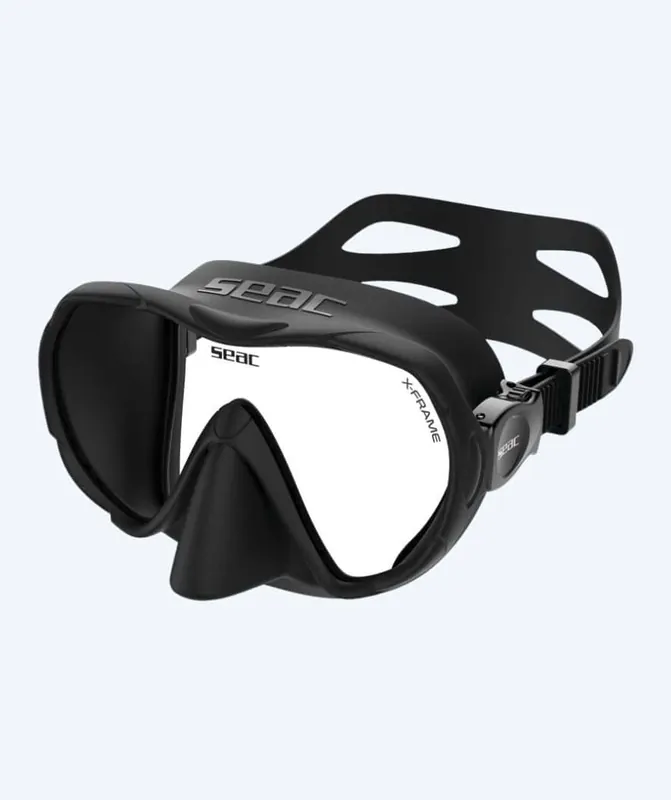 SEAC Tauchmaske für Erwachsene - X-Frame - Schwarz Heißes Angebot