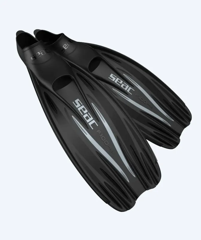 Markenprodukt SEAC Taucherflossen für Erwachsene - F-100 Pro - Schwarz
