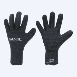 Versand Am Gleichen Tag SEAC Tauchhandschuhe für Erwachsene - Ultraflex 3,5 MM - Schwarz