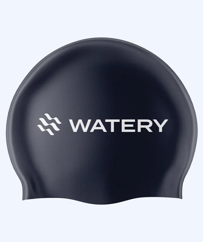 Watery Badekappe (ab 10 Jahre) - Signature Latex - Dunkelblau Saisonangebot