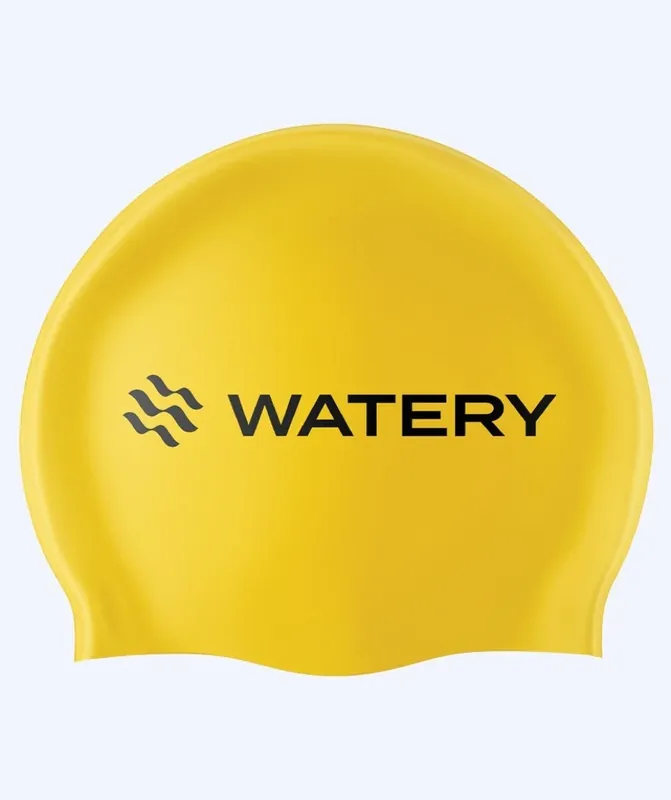 Watery Badekappe (ab 10 Jahre) - Signature Latex - Gelb Zertifiziert