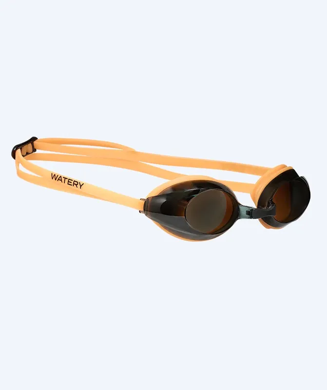 Knallerangebot Watery Schwimmbrillen mit Sehstärke für Kurzsichtige Kinder - (-1.5) – (-8.0) - Catch - Orange (Smoke Scheiben)