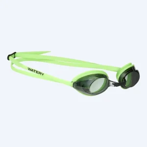 Zertifiziert Watery Schwimmbrille für Kinder - Catch - Grün (Smoke Scheiben)