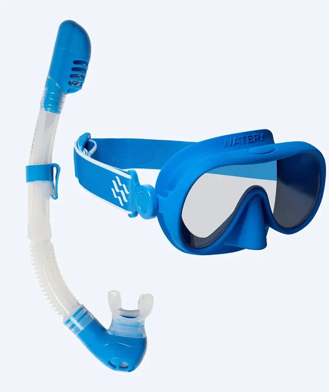 Günstig Watery Combo Schnorchelset für Kinder (4-10) - Alton - Blau