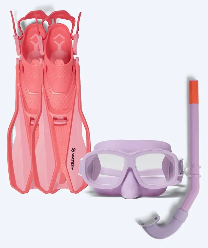 Watery Schnorchelset für Kinder (4-10) - Sunset/Wyre - Lila/Roze Bestseller