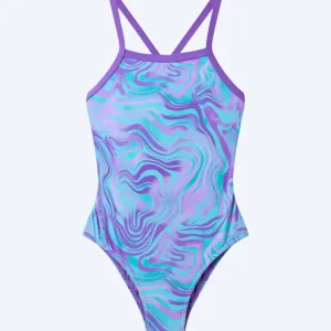 Beliebt Speedo Badeanzug für Mädchen - Print Thinstrap - Lila/Hellblau