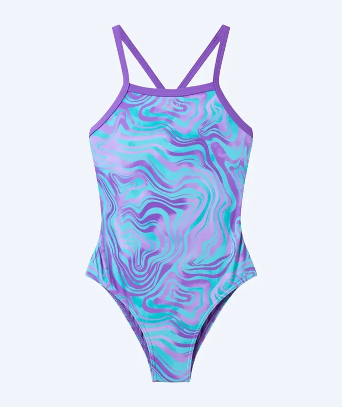 Beliebt Speedo Badeanzug für Mädchen - Print Thinstrap - Lila/Hellblau
