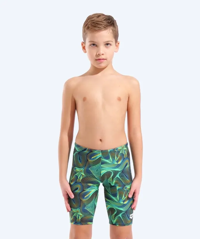 Arena lange Badehose für Jungen - Connection - Grün/Mehrfarbig Knallerangebot